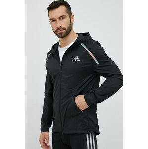 Bunda adidas Performance pánska, čierna farba, prechodná,