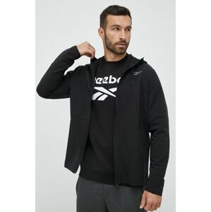 Vetrovka Reebok Performance čierna farba, prechodná