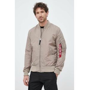 Bunda Alpha Industries pánsky, béžová farba, prechodná