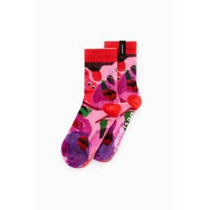 Ponožky Desigual dámske, ružová farba