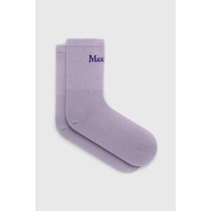 Ponožky Max Mara Leisure dámske, fialová farba