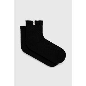 Ponožky UGG dámske, čierna farba