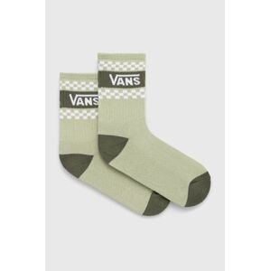 Ponožky Vans dámske, zelená farba