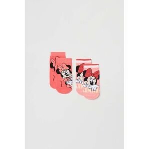 Ponožky pre bábätká OVS x Disney ružová farba
