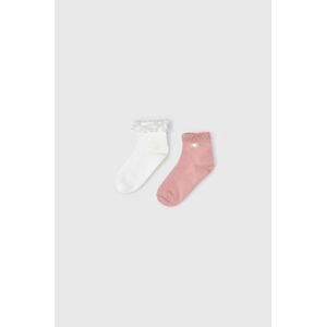Detské ponožky Mayoral 2-pak ružová farba