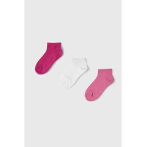 Detské ponožky Mayoral 3-pak červená farba