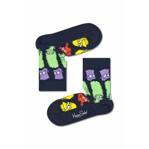 Detské ponožky Happy Socks Rainbow Family čierna farba