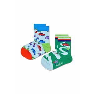 Detské ponožky Happy Socks Kids Car 2-pak