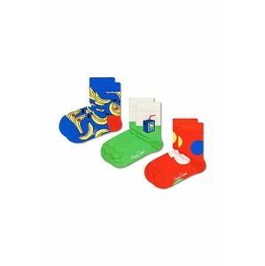 Detské ponožky Happy Socks Kids Banana 3-pak