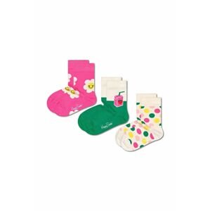 Detské ponožky Happy Socks Kids Smiley Daisy 3-pak