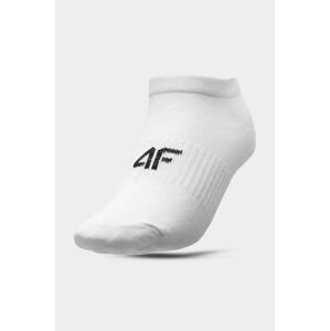 Detské ponožky 4F 5-pak biela farba