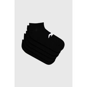 Ponožky Hollister Co. 5-pak pánske, čierna farba