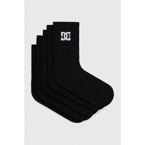 Ponožky DC 5-pak pánske, čierna farba