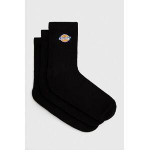 Ponožky Dickies 3-pak DK0A4Y9OBLK1-BLACK, pánske, čierna farba