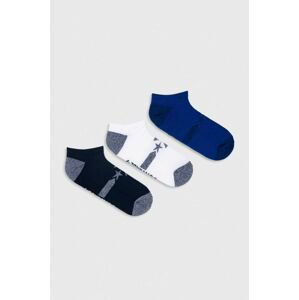 Ponožky Converse 3-pak pánske, tmavomodrá farba