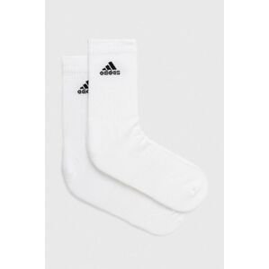 Ponožky adidas 6-pak biela farba