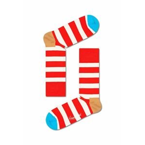 Ponožky Happy Socks červená farba