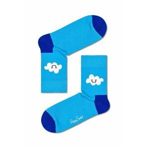 Ponožky Happy Socks Light Blue Cloud 1/2 Crew tyrkysová farba