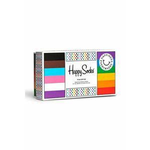 Ponožky Happy Socks White 3 3-pak