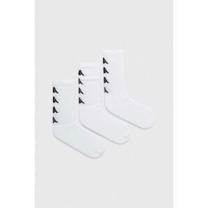 Ponožky Kappa 3-pak biela farba