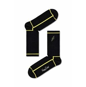 Ponožky Happy Socks Flash čierna farba