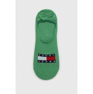 Ponožky Tommy Jeans zelená farba