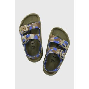 Detské sandále Birkenstock Mogami zelená farba