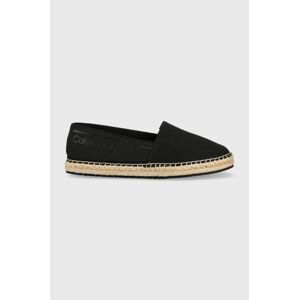 Espadrilky Calvin Klein ESPADRILLE HE - CANVAS čierna farba, HW0HW01546