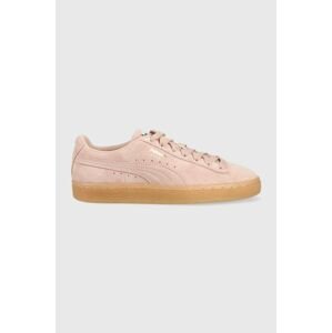 Semišové tenisky Puma Suede Classic XXI ružová farba, 374915