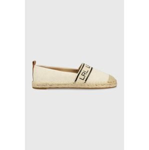 Espadrilky Lauren Ralph Lauren Caylee III béžová farba, 802891447001