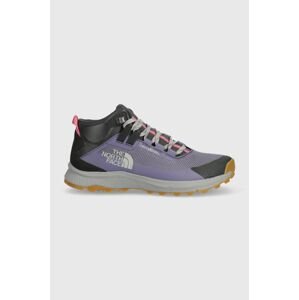 Topánky The North Face Cragstone Mid Waterproof dámske, fialová farba