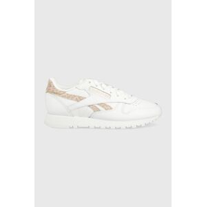 Kožené tenisky Reebok Classic CLASSIC LEATHER biela farba