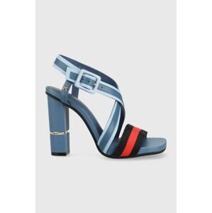 Sandále Tommy Hilfiger HARDWARE BLOCK HIGH HEEL COMBO FW0FW07067