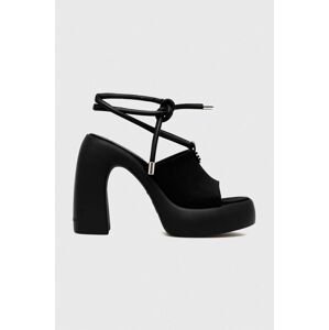 Sandále Karl Lagerfeld ASTRAGON HI čierna farba, KL33725