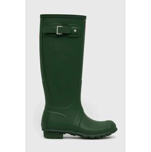 Gumáky Hunter Womens Original Tall Boot dámske, zelená farba, WFT1000RMA