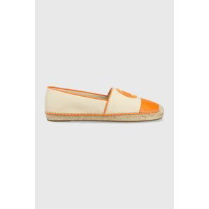 Espadrilky MICHAEL Michael Kors Kendrick oranžová farba, 40S3KNFP1D