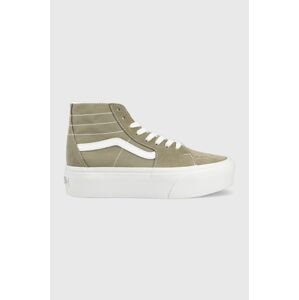 Tenisky Vans SK8-Hi Tapered Stackform dámske, zelená farba, VN0A5JMKBLV1