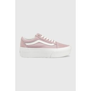 Tenisky Vans Old Skool Stackform dámske, ružová farba, VN0A7Q5MBLT1