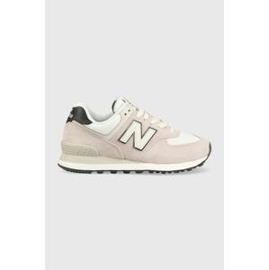 Tenisky New Balance WL574PB ružová farba