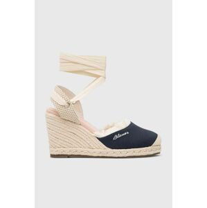 Espadrilky Blauer Wells tmavomodrá farba, na kline, S3WELLS01