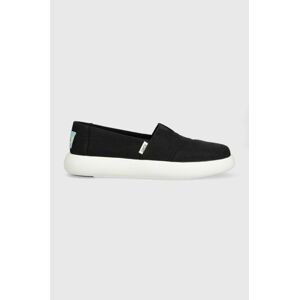 Espadrilky Toms Alpargata Mallow čierna farba, 10016732