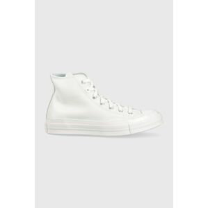 Kožené tenisky Converse Chuck 70 dámske, biela farba, A05024C