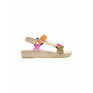 Semišové sandále Manebi Hiking dámske, béžová farba, O 9.0 JH
