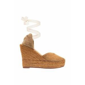 Espadrilky Manebi Heart-Shaped Wedge Espadrilles hnedá farba, R 2.0 WH