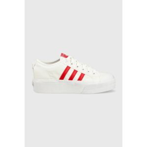 Tenisky adidas Originals Nizza Platform HQ1902-WHT/BETSCA, dámske, biela farba