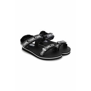 Detské sandále Karl Lagerfeld čierna farba