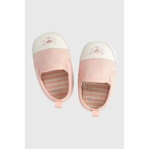 Topánky pre bábätká zippy ružová farba