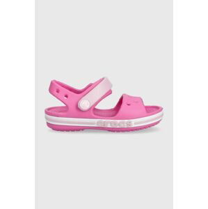 Detské sandále Crocs ružová farba