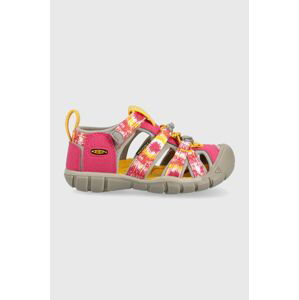 Detské sandále Keen Seacamp II Cnx ružová farba