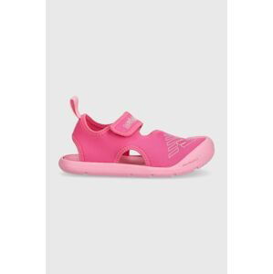 Detské sandále New Balance ružová farba